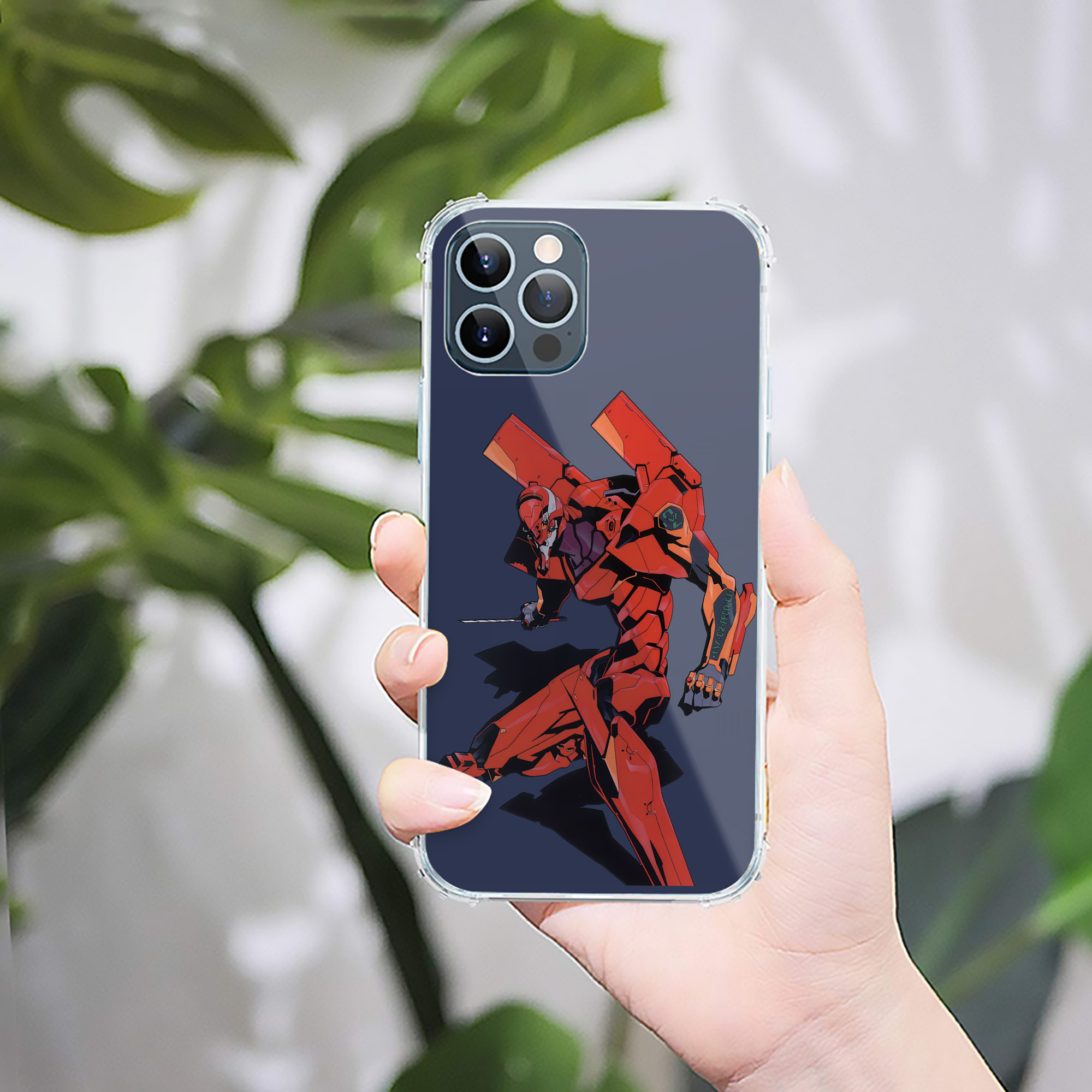 （画像用） EVA 新世紀エヴァンゲリオン 【iPhone 12シリーズ対応】透明スマホケース（クリアソフトケース）